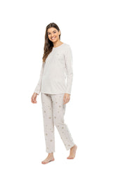 MOD Women Round Neck Pajama Set